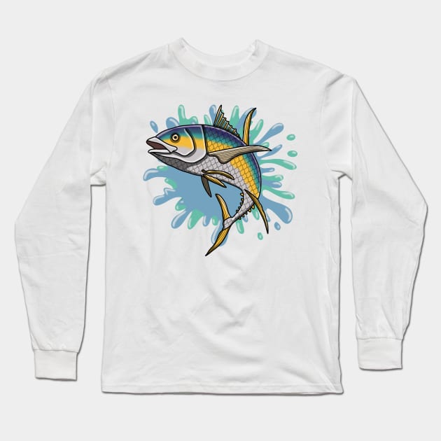 Tuna fish Long Sleeve T-Shirt by Artbychb